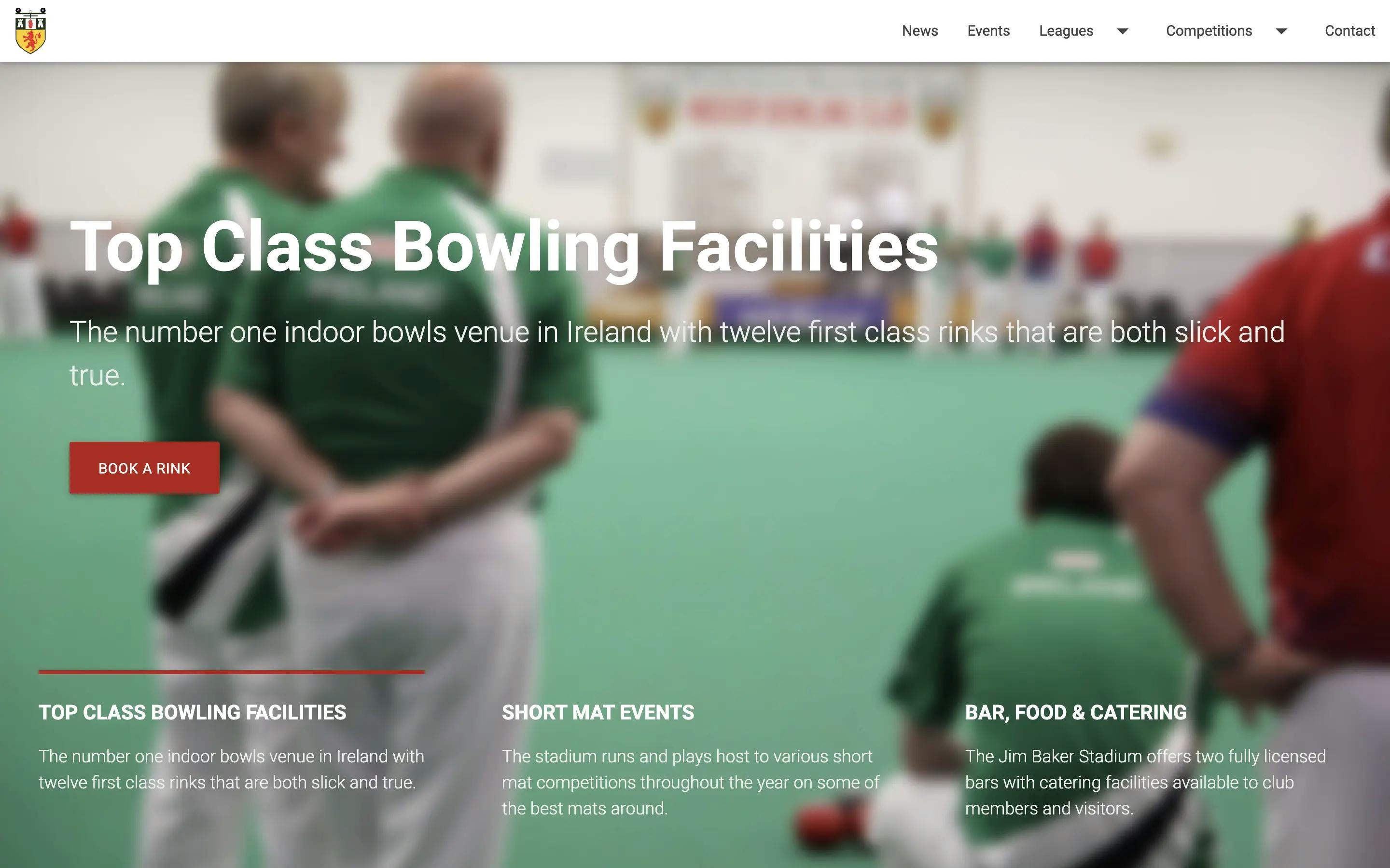 Jim Baker Stadium website homepage screenshot