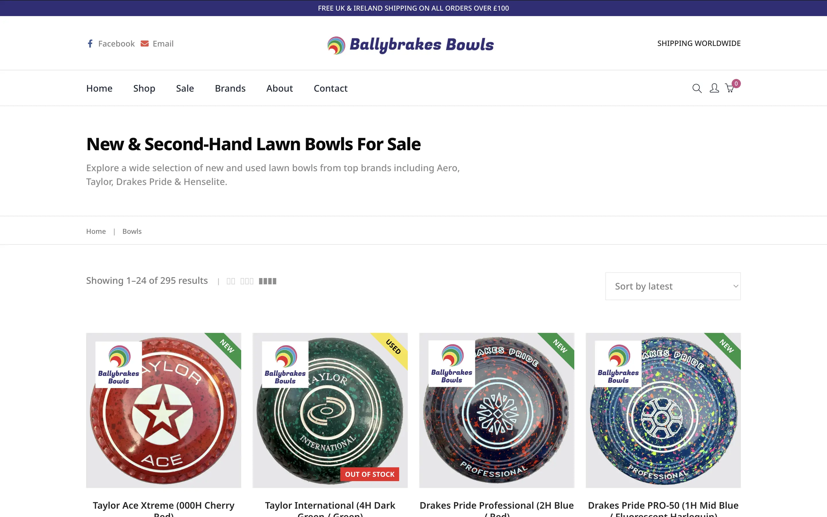 Ballybrakes Bowls facilities page optimization on desktop