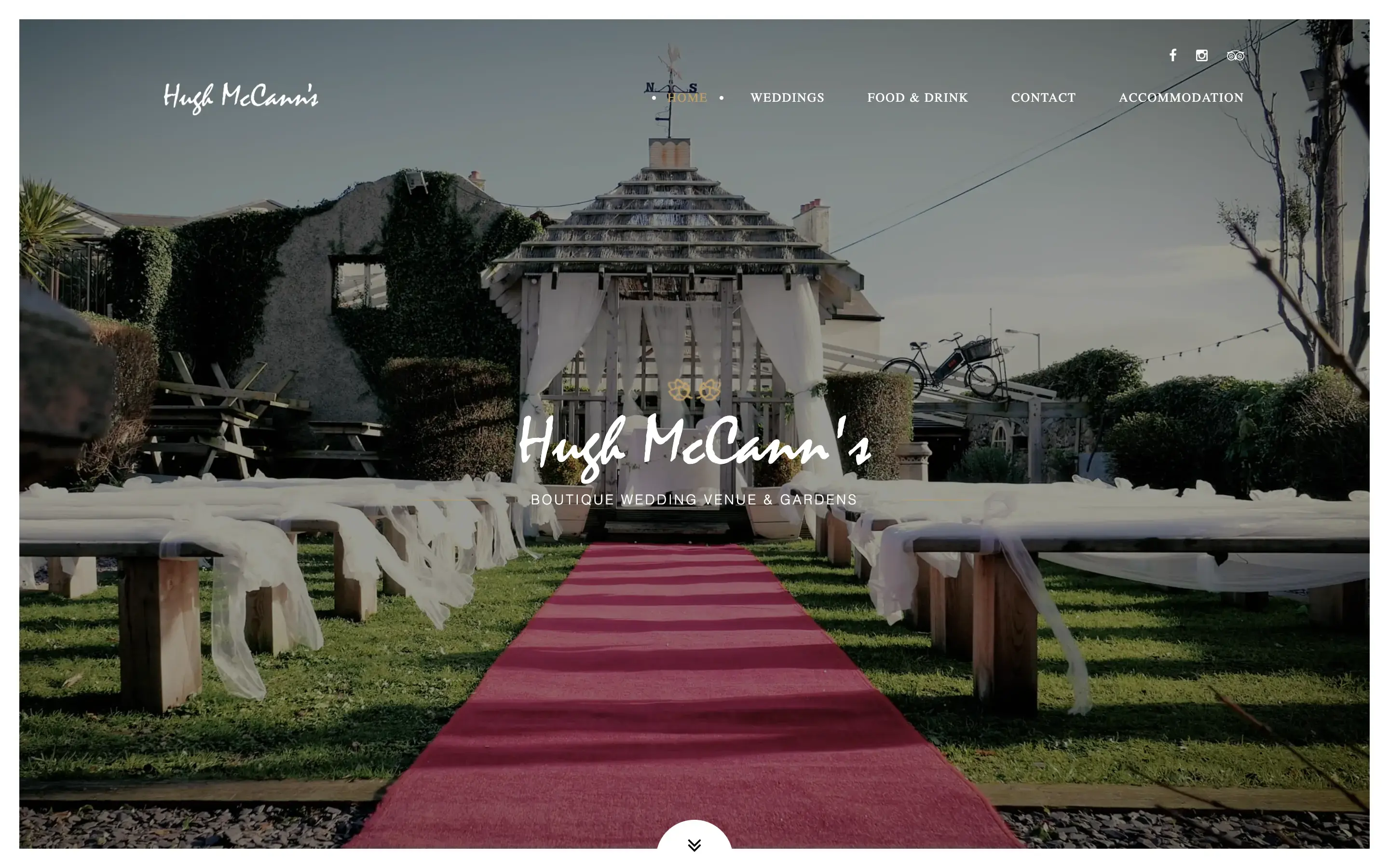 Hugh McCann's website homepage screenshot