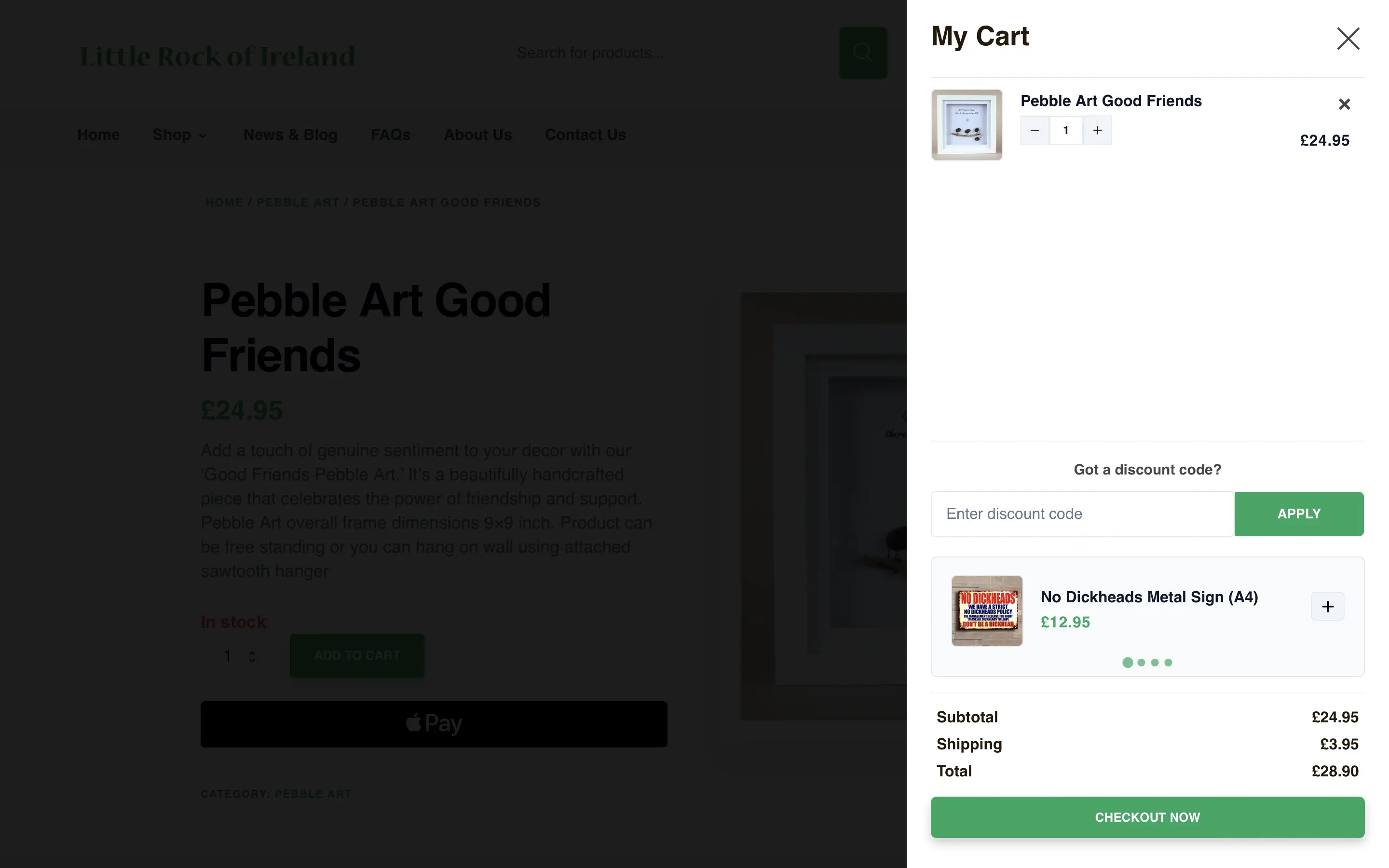 Little Rock of Ireland Cart on Desktop